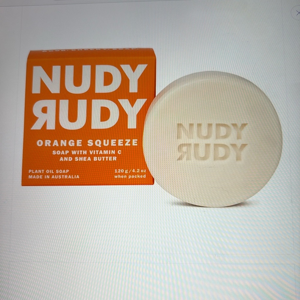 🍊🧼🍊 NUDY RUDY Orange Squeeze Bar Soap Puck 🍊🧼🍊 NWT 🍊🧼🍊